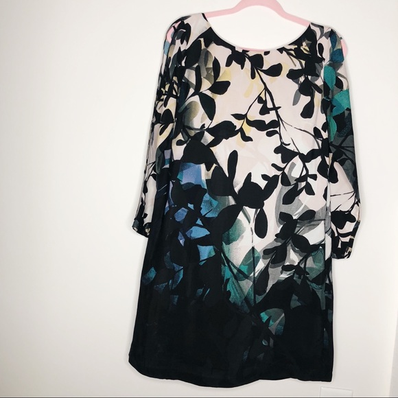 Anthropologie Maeve / Floral Print Open Arm Dress - Picture 2 of 7